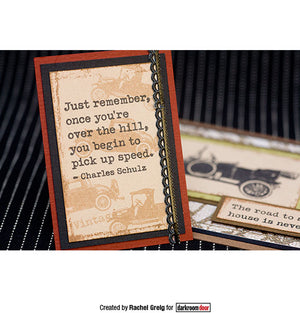 Darkroom Door - Rubber Stamp Set - Vintage Automobiles