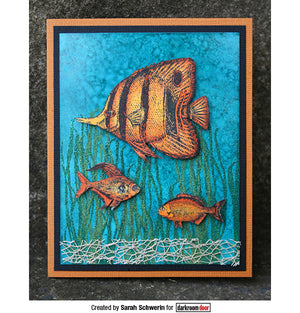 Darkroom Door - Rubber Stamp Set - Under the Sea - Fish