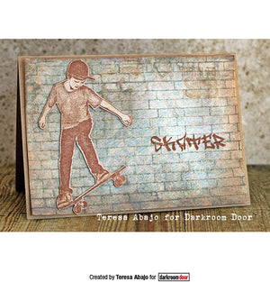 Darkroom Door - Rubber Stamp Set - Skater