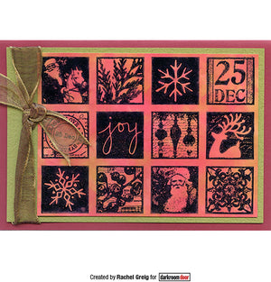 Darkroom Door - Rubber Stamp Set - Christmas Inchies