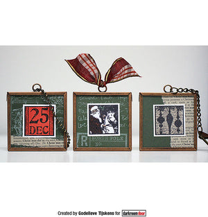 Darkroom Door - Rubber Stamp Set - Christmas Inchies