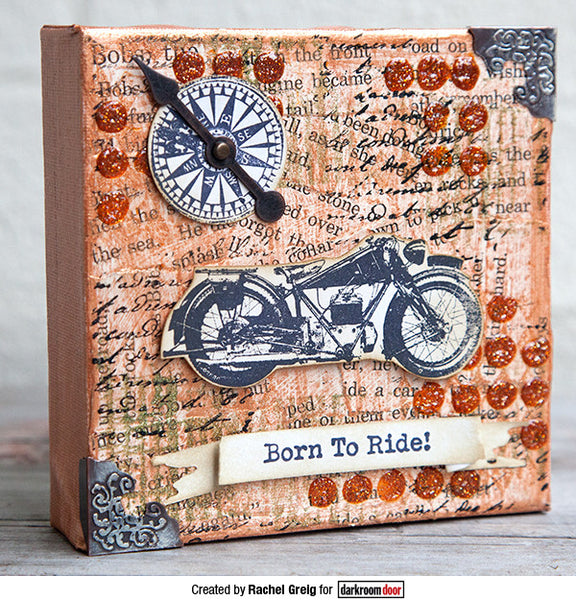 darkroom door fishing net stamp Darkroom Door - Rubber Stamp Set