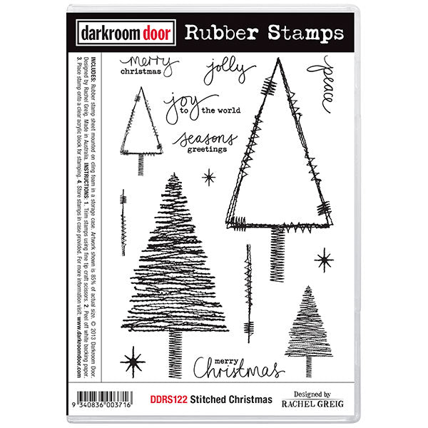 Darkroom Door - Rubber Stamp Set - Stitched Christmas – Topflight ...