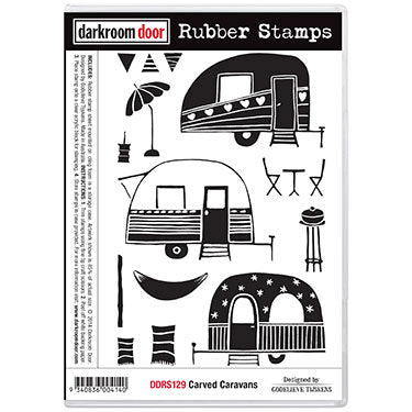 Darkroom Door - Rubber Stamp Set - Carved Caravans