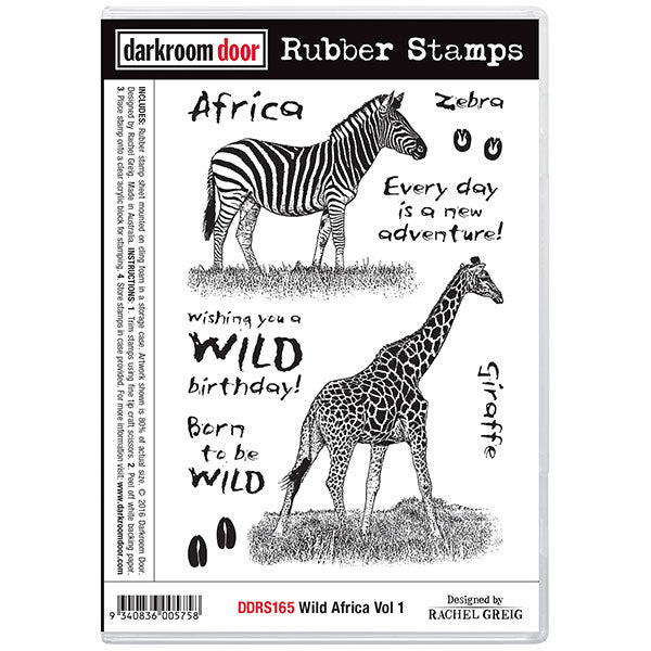 Darkroom Door - Rubber Stamp Set - Wild Africa Vol. 1