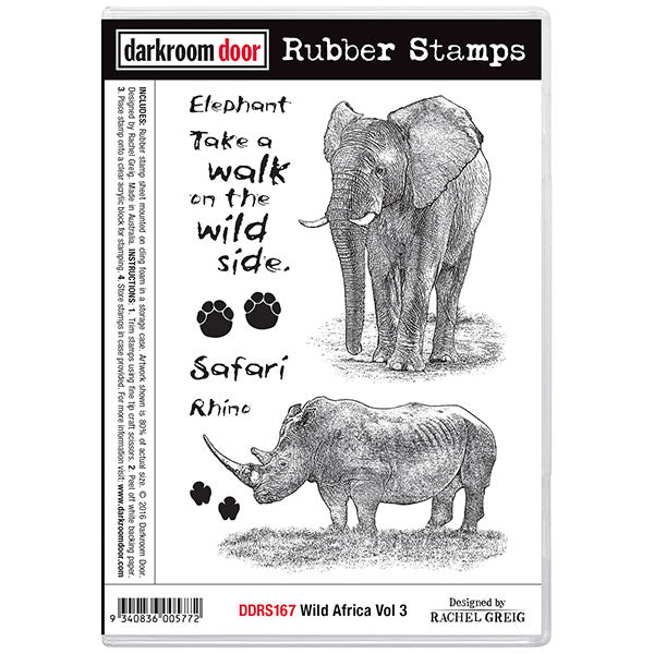Darkroom Door - Rubber Stamp Set - Wild Africa Vol. 3