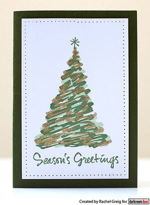 Darkroom Door - Rubber Stamp Set - Christmas Trees