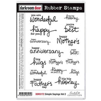 Darkroom Door - Rubber Stamp Set - Simple Sayings Vol 2
