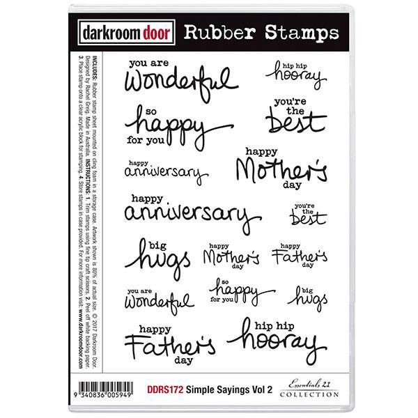 Darkroom Door - Rubber Stamp Set - Simple Sayings Vol 2