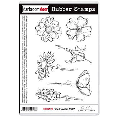 Darkroom Door - Rubber Stamp Set - Fine Flowers Vol 2