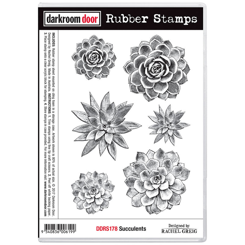Darkroom Door - Rubber Stamp Set - Succulents