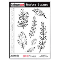 Darkroom Door - Rubber Stamp Set - Fine Leaves