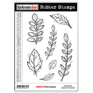 Darkroom Door - Rubber Stamp Set - Fine Leaves