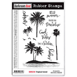 Darkroom Door - Rubber Stamp Set - Tropical Island