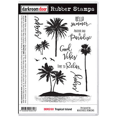 rubber tree stamp Darkroom Door - Rubber Stamp Set