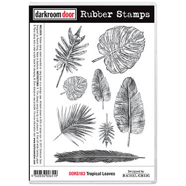 Darkroom Door - Rubber Stamp Set - Tropical Leaves