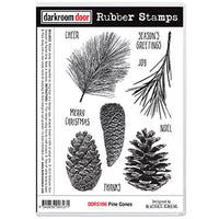 Darkroom Door - Rubber Stamp Set - Pine Cones