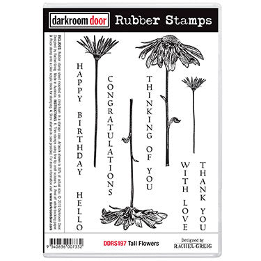 Darkroom Door - Rubber Stamp Set - Tall Flowers