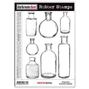 Darkroom Door - Rubber Stamp Set - Bottles