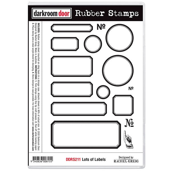 Darkroom Door - Rubber Stamp Set - Lots of Labels