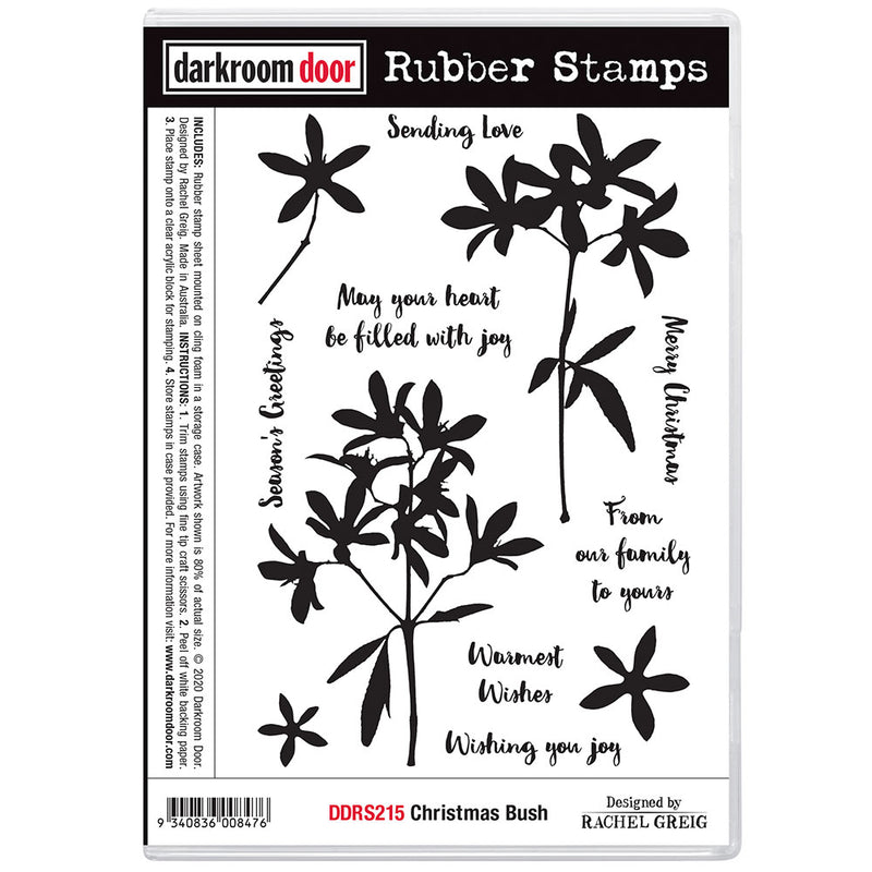 Darkroom Door - Rubber Stamp Set - Christmas Bush