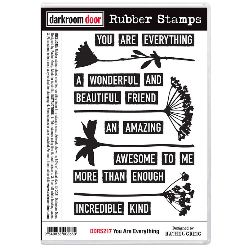 Darkroom Door - Rubber Stamp Set - You Are Everything