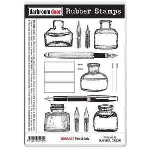 Darkroom Door - Rubber Stamp Set - Pen & Ink
