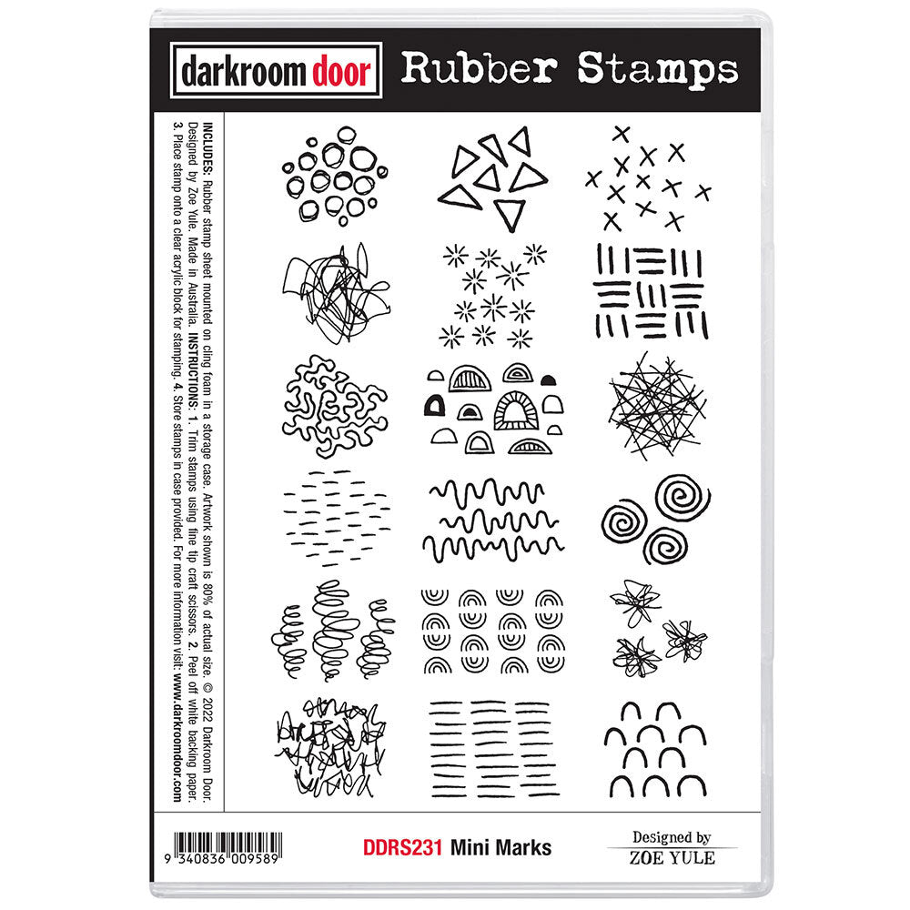 Darkroom Door - Rubber Stamp Set - Mini Marks