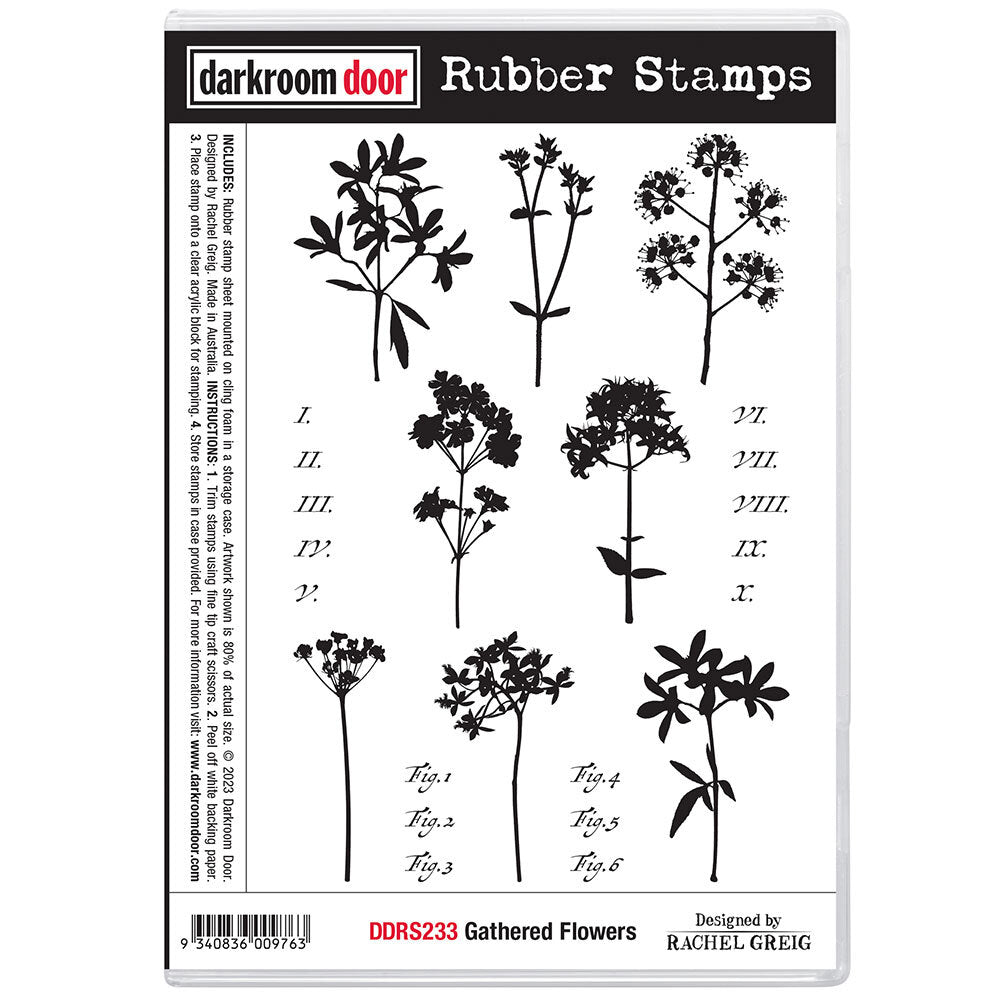 Darkroom Door - Rubber Stamp Set - Gathered Flowers