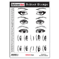 Darkroom Door - Rubber Stamp Set - Eyes