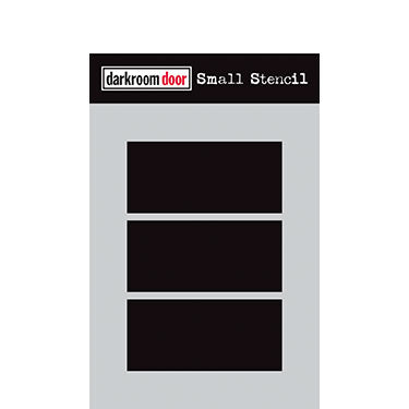 Darkroom Door  - Small Stencil - Boxes 3 Up