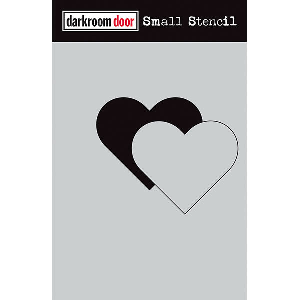 Darkroom Door  - Small Stencil - Heart Set