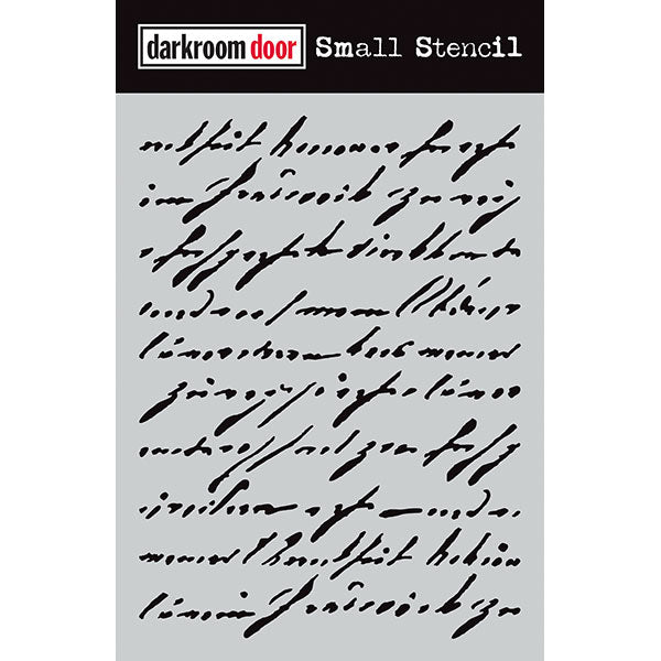 Darkroom Door  - Small Stencil - Handwritten Script