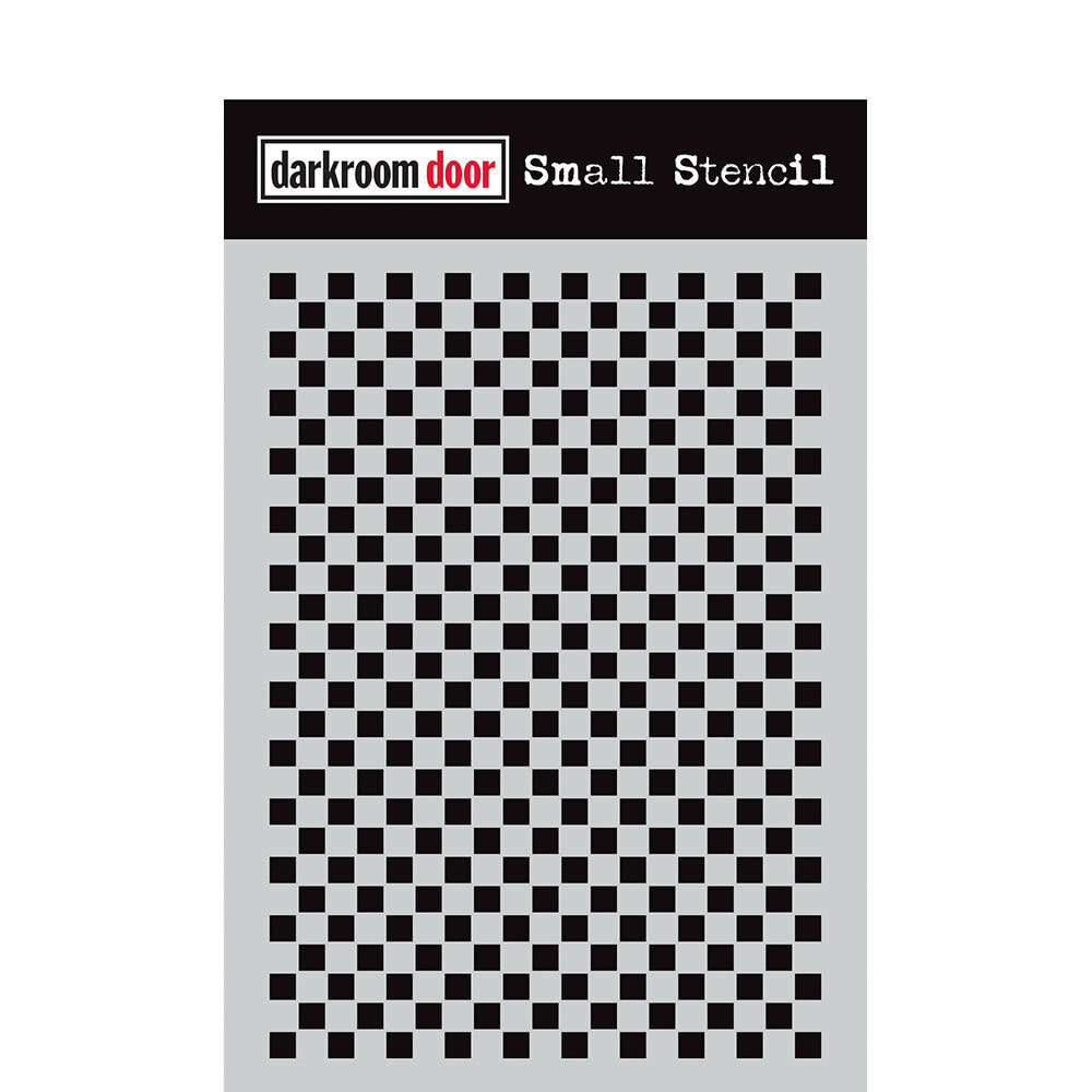 Darkroom Door - Small Stencil - Checkered