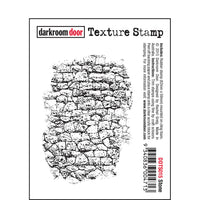 Darkroom Door - Texture - Stone - Red Rubber Cling Stamp