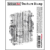 Darkroom Door - Texture Stamp - Corrugated Iron - Red Rubber Cling Stamp