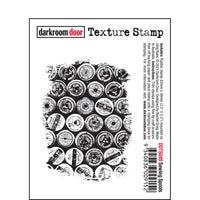 Darkroom Door - Texture Stamp - Sewing Spools - Red Rubber Cling Stamp