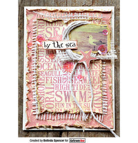 Darkroom Door - Word Block - Seaside - Red Rubber Cling Stamps