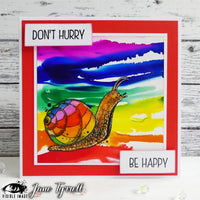 Visible Image - Clear Polymer Stamp Set - Don't Hurry Be Happy