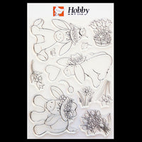 Hobby Art Stamps - Clear Polymer Stamp Set - A5 - Dudley Does Spring