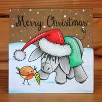Hobby Art Stamps - Clear Polymer Stamp Set - A5 - Dudley Donkey Does Christmas