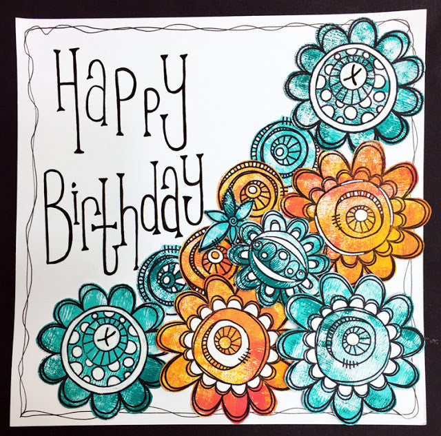 PaperArtsy - Tracy Scott 06 - Rubber Cling Mounted Stamp Set