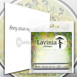 Lavinia - Clear Polymer Stamp - Sentiment - Every Dream