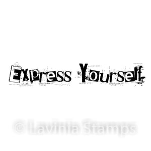 Lavinia - Clear Polymer Stamp - Sentiment - Express Yourself