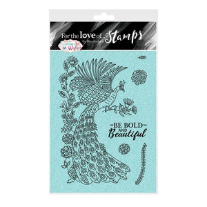 For the Love of Stamps - Clear Stamp Set - A6 - Peacock Promise