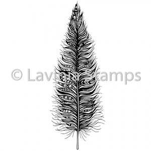 Lavinia - Feather - Clear Polymer Stamp
