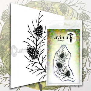 Lavinia - Fir Cone Branch - Clear Polymer Stamp