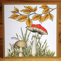 Hobby Art Stamps - Clear Polymer Stamp Set - A5 - Grasses & Leaves