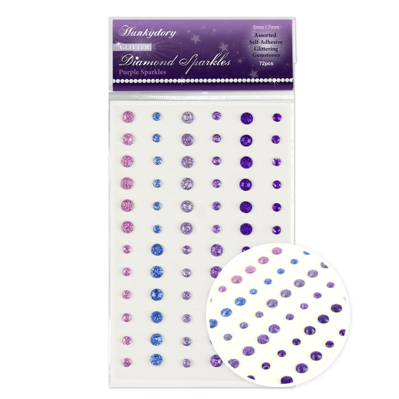 Hunkydory - Diamond Sparkles Glitter Gemstones - Purple Sparkles