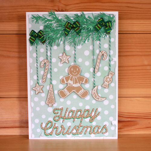 Hobby Art Stamps - Clear Polymer Stamp Set - A5 - Gingerbread Christmas